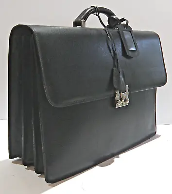 Vintage Salvatore Ferragamo Laptop Tablet Briefcase  No. 21 8010  Made In Italy • $545