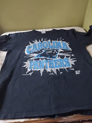 Vintage 1993 Carolina Panthers Tee Shirt  Size XL By True - Fan Made USA • $15