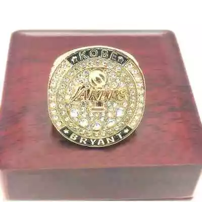 Lakers 2016 Memorial Kobe Bryant #8 And #24 Replica Ring With Wooden Display Box • $28.99