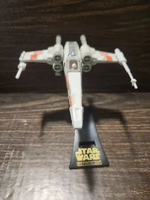 1995 Star Wars Action Fleet Wedge Antilles Battle X-wing Fighter W/ Stand • $16.99