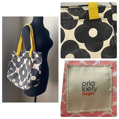 Orla Kiely Target Floral Bag Canvas Shoulder Tote Yoga • $25