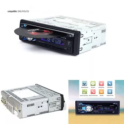 LCD Screen Bluetooth Car Stereo Audio Radio DVD CD MP3 Player With USB AUX MMC • £112.43