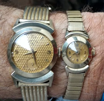 =WOWZA! Matching Set/Elgin Gents/Ladies/GOLDEN KNIGHT SET/Eldorado/Eldora/Watch= • $99