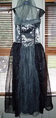 £4.99 • Buy Womens Size 12-14 Bride Halloween Fancydress Adults Ladies Costume Outfit Corpse