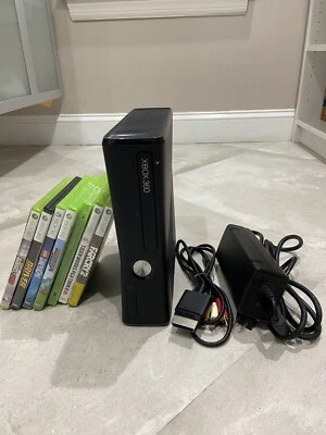 $10.50 • Buy Xbox 360 Slim Black Console No Hard Drive And No Remotes