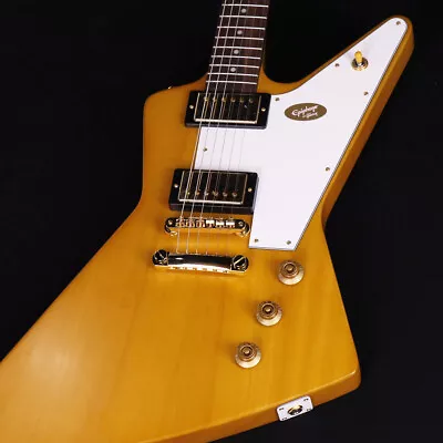 Epiphone / 1958 Korina Explorer (White Pickguard) Aged Natural S/N:23091527205 • $1269