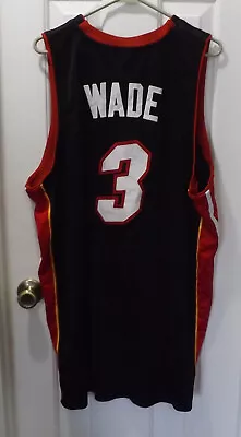 🔥 Miami Heat Dwayne Wade NBA Jersey Adidas Stitched Size XXL - Size 54 • $19.95