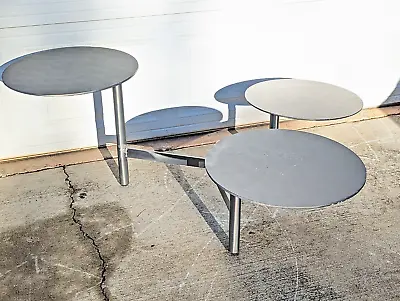 Mid Century 3-Tiered Steel Kinetic Coffee Table/Side Table CUSTOM • $447