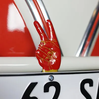 $29.95 • Buy Peace Sign License Plate Topper Fits Hot Street Rat Rods Muscle Cars  V8 Vw Bus