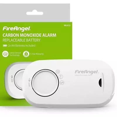 FireAngel Carbon Monoxide CO Detector Alarm Battery Powered Caravan Motorhome • £21.95