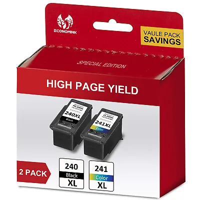 PG-240XL CL-241XL Ink Cartridges For Canon 240 PIXMA MG2220 MG3600 TS5120 MG3620 • $34.95