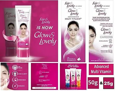 Glow & Lovely Advanced Multi Vitamin Fairness Cream Solution Daily 25g/50g • £12.99