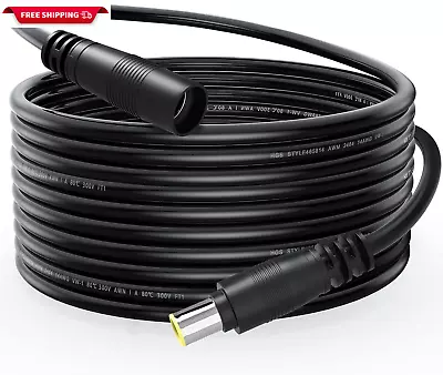 DC 8Mm Extension Cable 20Ft DC 8Mm Cord 14AWG DC 8Mm Female To Male Adapter Con • $37.71