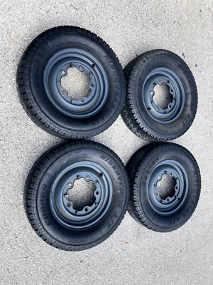 $550 • Buy Wheels / Tires Vw Set Of 4 Used Original Vw Beetle Ghia Thing 4jx15 Steel  5x205