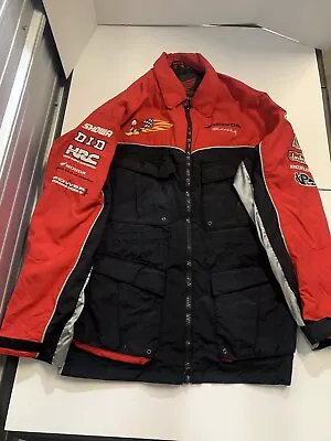 Honda Racing Jacket Large Red Intersport Logo Vintage Jacket Stitched Sponsored • $65.95