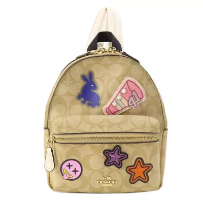 COACH  F20909 Backpack Â· Daypack Patch Rabbit Signature PVC • $135