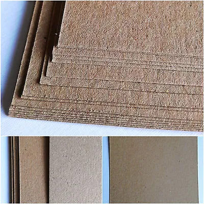 £1.99 • Buy A4 A5 Recycled Natural Brown Kraft Card Stock Blanks For Wedding Invites & Tags