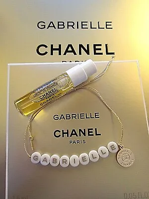 Chanel Gabrielle Adjustable Bracelet With CC Charm & Eau De Parfum Spray RARE • $25