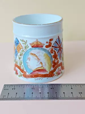 Queen Victoria Diamond Jubilee Unmarked Mug 1897  - Sold As Found - 8.2 Cm • £16