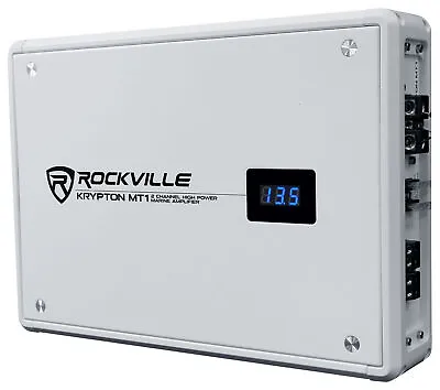 Rockville KRYPTON MT1 1600w 2 Channel Marine/Boat Amplifier W Volt Meter • $129.95