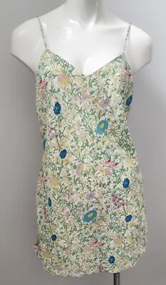 Vtg 90's Calvin Klein Floral Print Spaghetti Straps Silp Cami Night Dress! S USA • $33.75