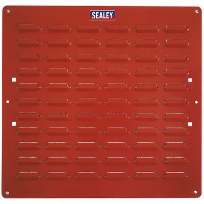 2 PACK - 500 X 500mm Red Louvre Wall Mounted Storage Bin Panel - Warehouse Tray • £95.99