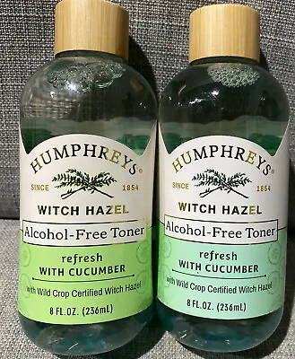 $11.49 • Buy 2 Bottles Humphreys Witch Hazel With Cucumber Refresh Alcohol-Free Toner 236ml