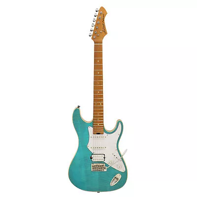 Aria California Fullerton Electric Guitar Turquoise Blue • $429