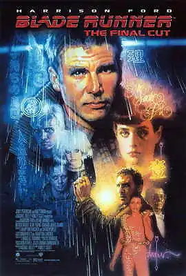 BLADE RUNNER - THE FINAL CUT Movie POSTER 27x40 Harrison Ford Rutger Hauer • $17.98