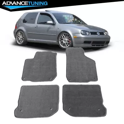 Fits 99-05 Volkswagen Gli Golf Jetta Mk4 Gray Nylon Front Rear Floor Mats 4PC • $43.99