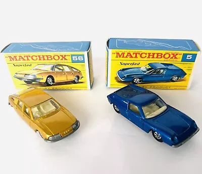 Matchbox Superfast Duo No. 5 Lotus Europa 56 BMC 1800 Pininfarina Boxed • £45