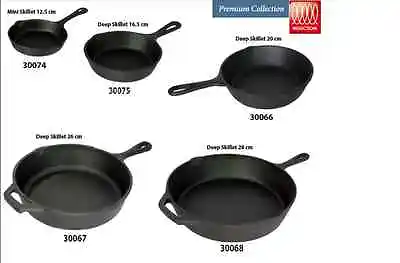 £12.95 • Buy Pre-seasoned Cast Iron Frying Pan /sizzlerfor Healthy Cooking Hot Serving Dish