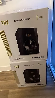 Adam Audio T8V (Pair) With Cables & Isolation Panels • £380