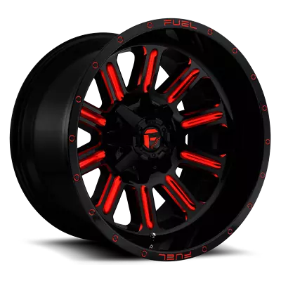 1 New  Gloss Black Fuel Wheels  Hardline D621 20x10 5-139.70/150  (112487) • $479