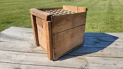 Antique Wooden Egg Crate Farm Primitive Egg Box Vintage Decor  • $54.99