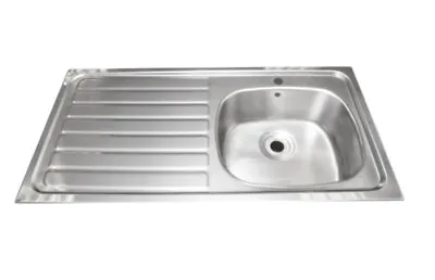 FRANKE Single Bowl / Drainer Inset Stainless Kitchen Sink Left Hand B20085LCO • £65