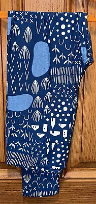 NEW LuLaRoe OS Legging BLUE MODERN ABSTRACT Chevron Dot MAP Mountain Forest Tree • $15