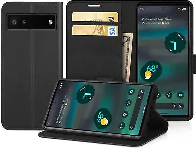 For Google Pixel 7/7A/8/8 Pro Leather Wallet Card Flip Magnetic Phone Case Cover • £3.65