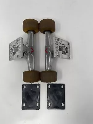 Vintage Venture Skateboard Trucks Made In USA 7.75 Skate Trucks W/ Ricta Wheels • $39.99