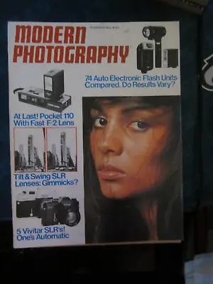 Modern Photography Magazine November 1974 Pocket 110 Vivitar SLR's N • $14.99