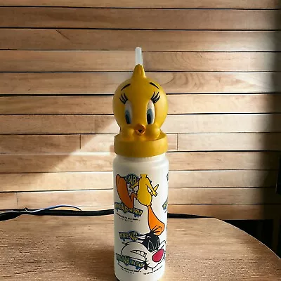 Vintage 1995 TWEETY BIRD DRINK BOTTLE 90s Warner Bros Looney Tunes MOVIE WORLD • $19.99