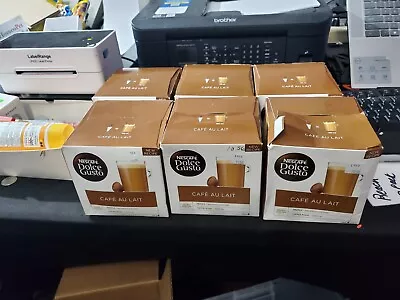 Dolce Gusto Nescafe Coffee Pods Cafe Au Lait 16 Count Pack Of 6 BB 06/23 • $55