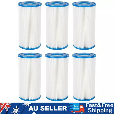 1-6Pcs For Intex Type A/C Pool Filter Pump Water Cleaner Cartridge Replacement • $13.29