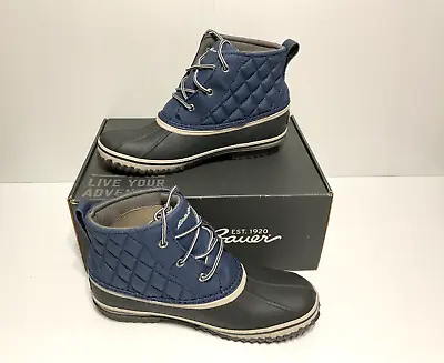 Women’s Eddie Bauer Hunt PAC Atlantic Blue Rain Snow Duck Boots Size 8.5 New • $35