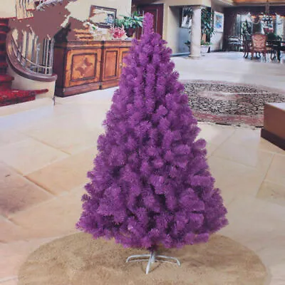 3-4ft 5ft 6ft 7ft Christmas Tree Undecorated Pink Purple Blue Gold Silver Black • $285