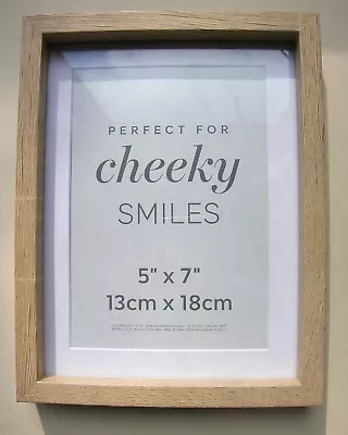 Marks & Spencer Oak Effect Wood Photo Picture Frame 5x7” 6x4  Glas Stand Scandi • £11.75