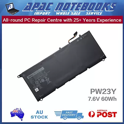 Genuine PW23Y Battery For XPS 13 9360 P54G (not For 9343 9350) RNP72 TP1GT 60Wh • $84