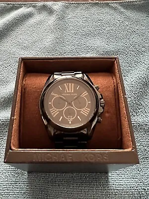 Michael Kors Bradshaw Chronograph Watch - Black - Model MK5550 - Unisex • $93.25