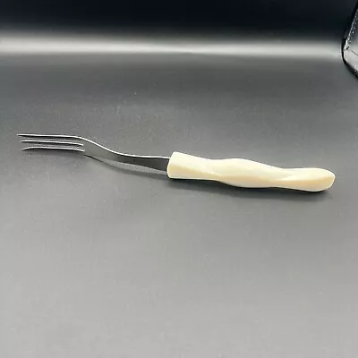 Cutco 1726 KC Turning Fork 3 Tine Meat Serving Fork  White Pearl Handle USA Made • $19.99