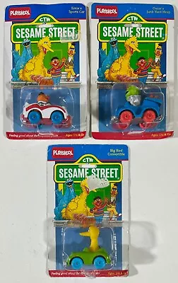 Sesame Street Playskool Muppets Die Cast Cars Lot Of 3 - Big Bird Oscar Ernie • $39.95